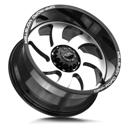 OFF ROAD MONSTER M07 M07 20X10 NEG 19MM BLANK GLOSS BLACK MACHINED | M070000N19GBM