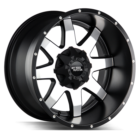 OFF ROAD MONSTER M08 M08 20X9 0MM BLANK FLAT BLACK MACHINED | M08000000BM