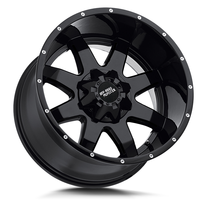OFF ROAD MONSTER M08 M08 20X12 NEG 44MM BLANK ALL GLOSS BLACK | M08012000N44GB