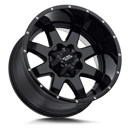 OFF ROAD MONSTER M08 M08 20X12 NEG 44MM BLANK ALL GLOSS BLACK | M08012000N44GB