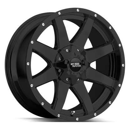 OFF ROAD MONSTER M08 M08 22X12 NEG 44MM BLANK FLAT BLACK | M08212000N44B