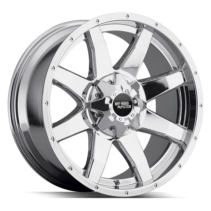 OFF ROAD MONSTER M08 M08 20X9 0MM BLANK CHROME | M08000000