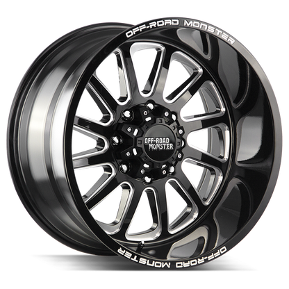 OFF ROAD MONSTER M17 M17 22X12 NEG 44MM 8LUG BLANK GLOSS BLACK MILLED | M17212800N44GBML