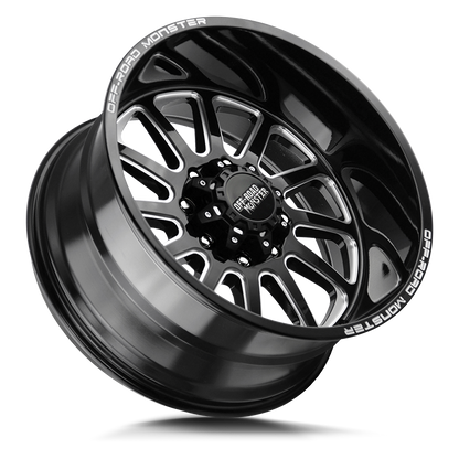 OFF ROAD MONSTER M17 M17 22X12 NEG 44MM 8LUG BLANK GLOSS BLACK MILLED | M17212800N44GBML