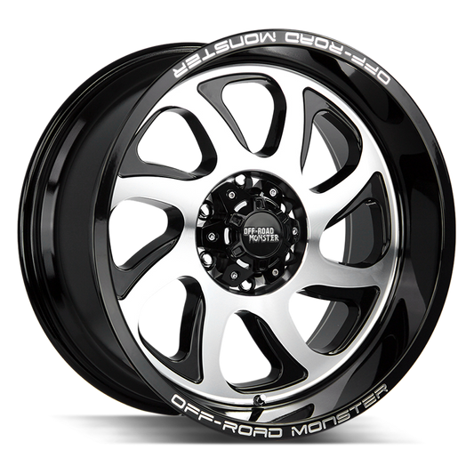 OFF ROAD MONSTER M22 M22 22X12 NEG 44MM BLANK GLOSS BLACK MACHINED | M22212800N44GBM
