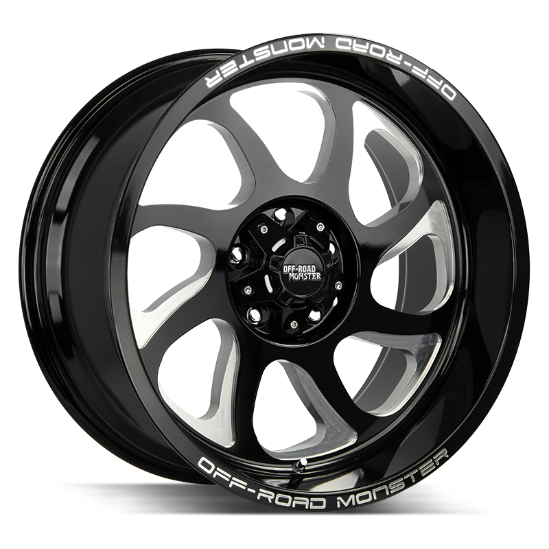 OFF ROAD MONSTER M22 M22 20X10 NEG 19MM 8LUG BLANK GLOSS BLACK MILLED | M220800N19GBML