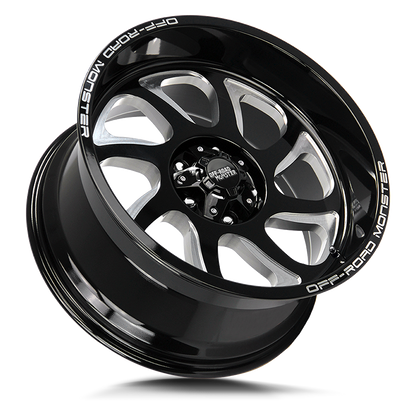 OFF ROAD MONSTER M22 M22 20X10 NEG 19MM 8LUG BLANK GLOSS BLACK MILLED | M220800N19GBML