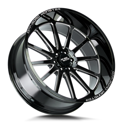 OFF ROAD MONSTER M26 M26 26X12 NEG 44MM BLANK GLOSS BLACK MILLED | M26612000N44GBML