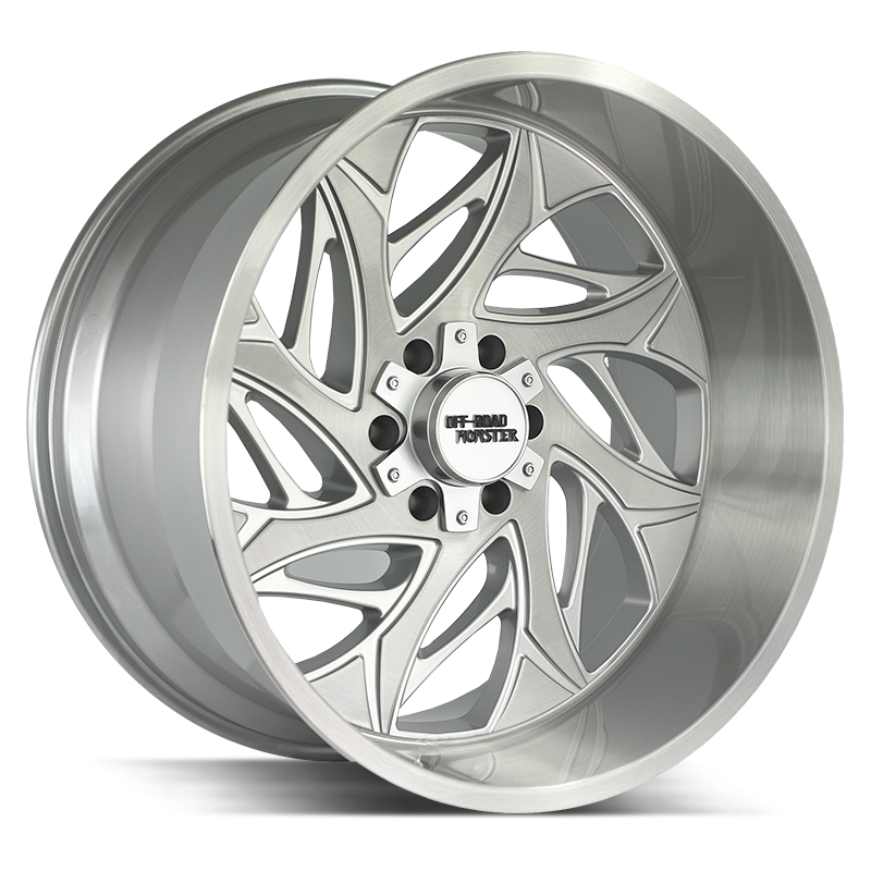 OFF ROAD MONSTER M28 M28 22X12 NEG 44MM 6X135/6X139.7 BRUSHED FACE SILVER | M28212607N44BFS