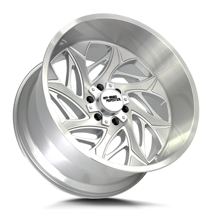 OFF ROAD MONSTER M28 M28 22X12 NEG 44MM 6X135/6X139.7 BRUSHED FACE SILVER | M28212607N44BFS