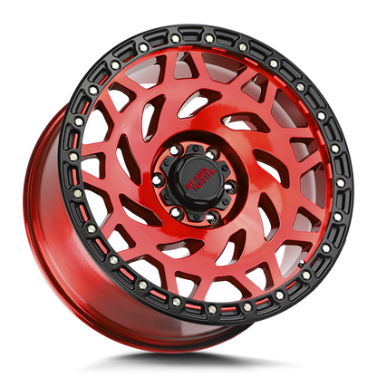 OFF ROAD MONSTER M50 M50 20X9.5 NEG 12MM BLANK CANDY RED BLACK RING | M500000N12RBR