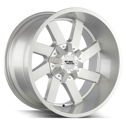OFF ROAD MONSTER M80 M80 22X12 NEG 44MM BLANK BRUSHED FACE SILVER | M80212000N44BFS