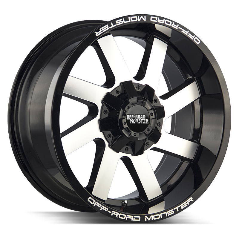 OFF ROAD MONSTER M80 M80 24X12 NEG 24MM BLANK GLOSS BLACK MACHINED | M80412000N44GBM