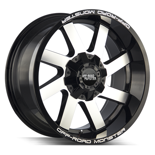 OFF ROAD MONSTER M80 M80 24X12 NEG 24MM BLANK GLOSS BLACK MACHINED | M80412000N44GBM