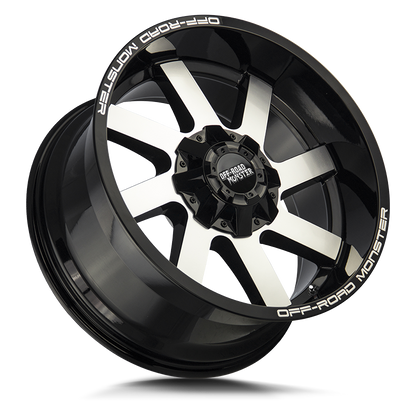 OFF ROAD MONSTER M80 M80 24X12 NEG 24MM BLANK GLOSS BLACK MACHINED | M80412000N44GBM