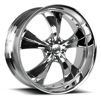 STRADA STREET CLASSICS C02 OLD SKOOL 24X10 25MM 5X120 CHROME | C02452025C
