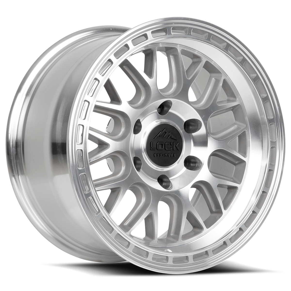 LOCK OFFROAD ONYX 17X9 12 6X139.7 MACHINE WITH CLEAR COAT
