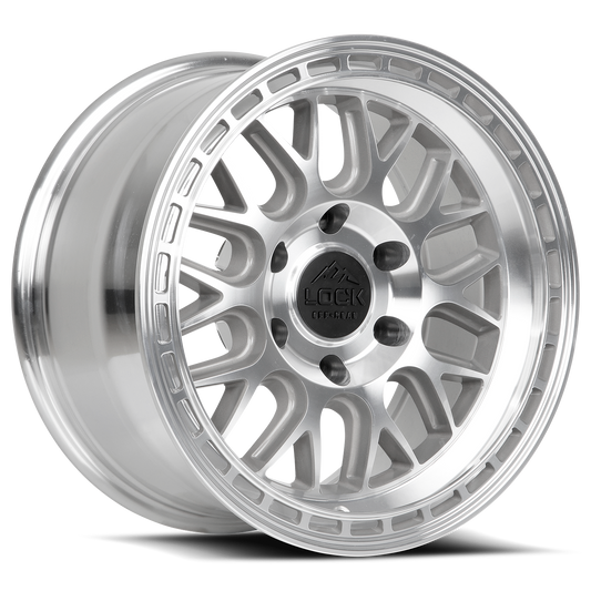 LOCK OFFROAD ONYX 17X9 12 6X139.7 MACHINE WITH CLEAR COAT