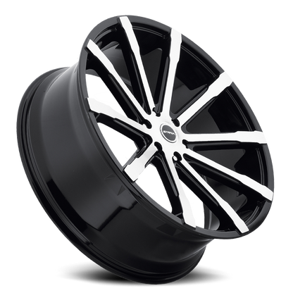 STRADA S48 OSSO 24X10 24MM 6X139.7 GLOSS BLACK MACHINED | S48463924GBM