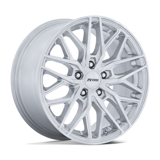 PETROL PE004 P3E 20x8.5 40 5x112 MACHINED BRUSHED GLOSS SILVER