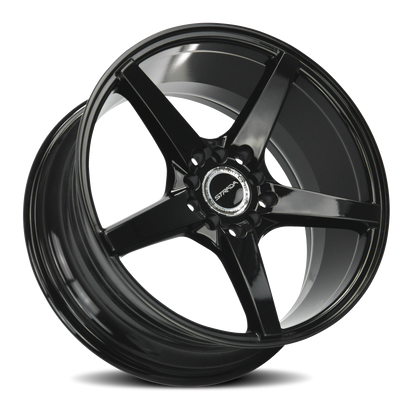 STRADA S35 PERFETTO 17X7.5 35MM 5X100/5X114.3 ALL GLOSS BLACK | S35750035GB