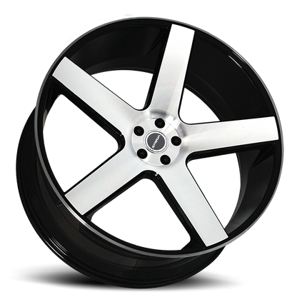 STRADA S35 PERFETTO 20X8.5 15MM 5X100 GLOSS BLACK MACHINED | S35050015GBM