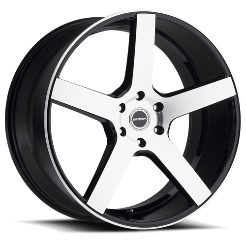 STRADA S35 PERFETTO 28X10 24MM 6X139.7 GLOSS BLACK MACHINED | S35A63924GBM