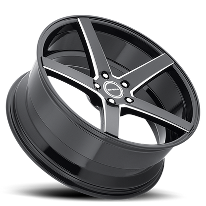 STRADA S35 PERFETTO 20X8.5 35MM 5X108 GLOSS BLACK MILLED | S35050835GBML