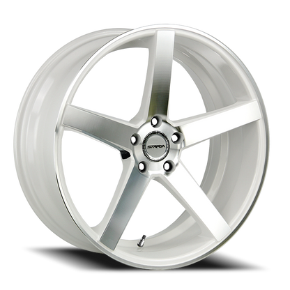 STRADA S35 PERFETTO 20X8.5 35MM 5X114.3 WHITE MACHINED | S35051435WM