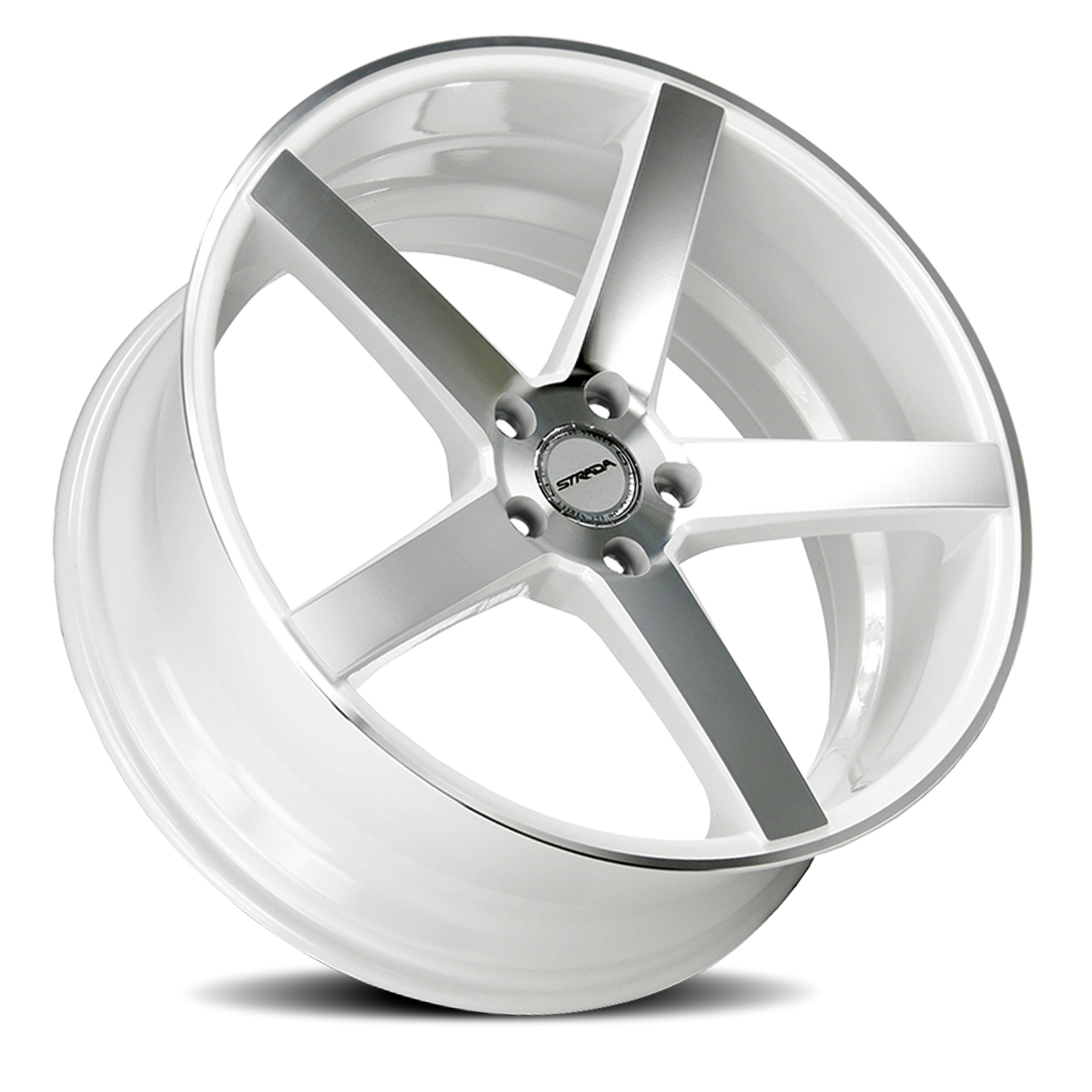 STRADA S35 PERFETTO 22X9.5 15MM 5X115 WHITE MACHINED | S35251515DWM