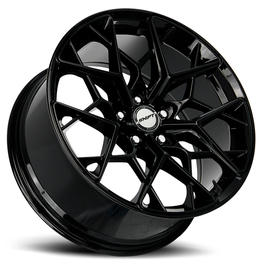 SHIFT H35 PISTON 20X8.5 35MM 5X100 ALL GLOSS BLACK | H35050035GB