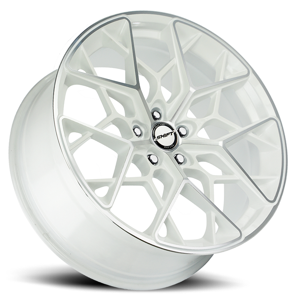 SHIFT H35 PISTON 18X8.5 35MM 5X114.3 WHITE MACHINED | H35851435WM