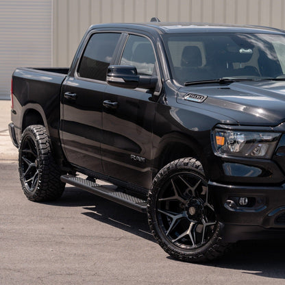 4Play 4P06 24x12 -44 6x135/6x139.7 Gloss Black with Brushed Spoke Faces