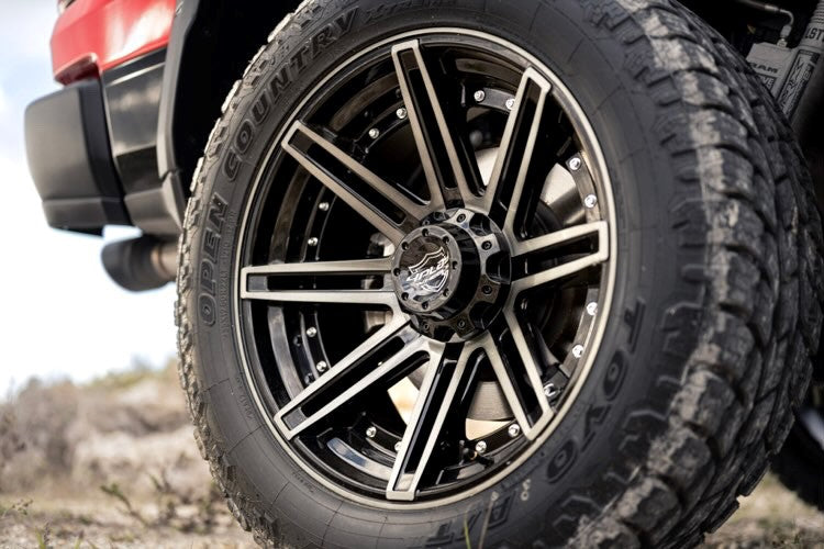 4PLAY 4P08 WHEELS | 22X12 -44MM | 6X135,6X139.7 (6X5.5) | BRUSHED BLACK