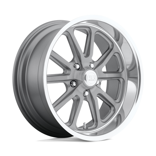 US MAG 1PC U111 RAMBLER 18x7 1 5x120.65 TEXTURED GRAY W/ DC LIP