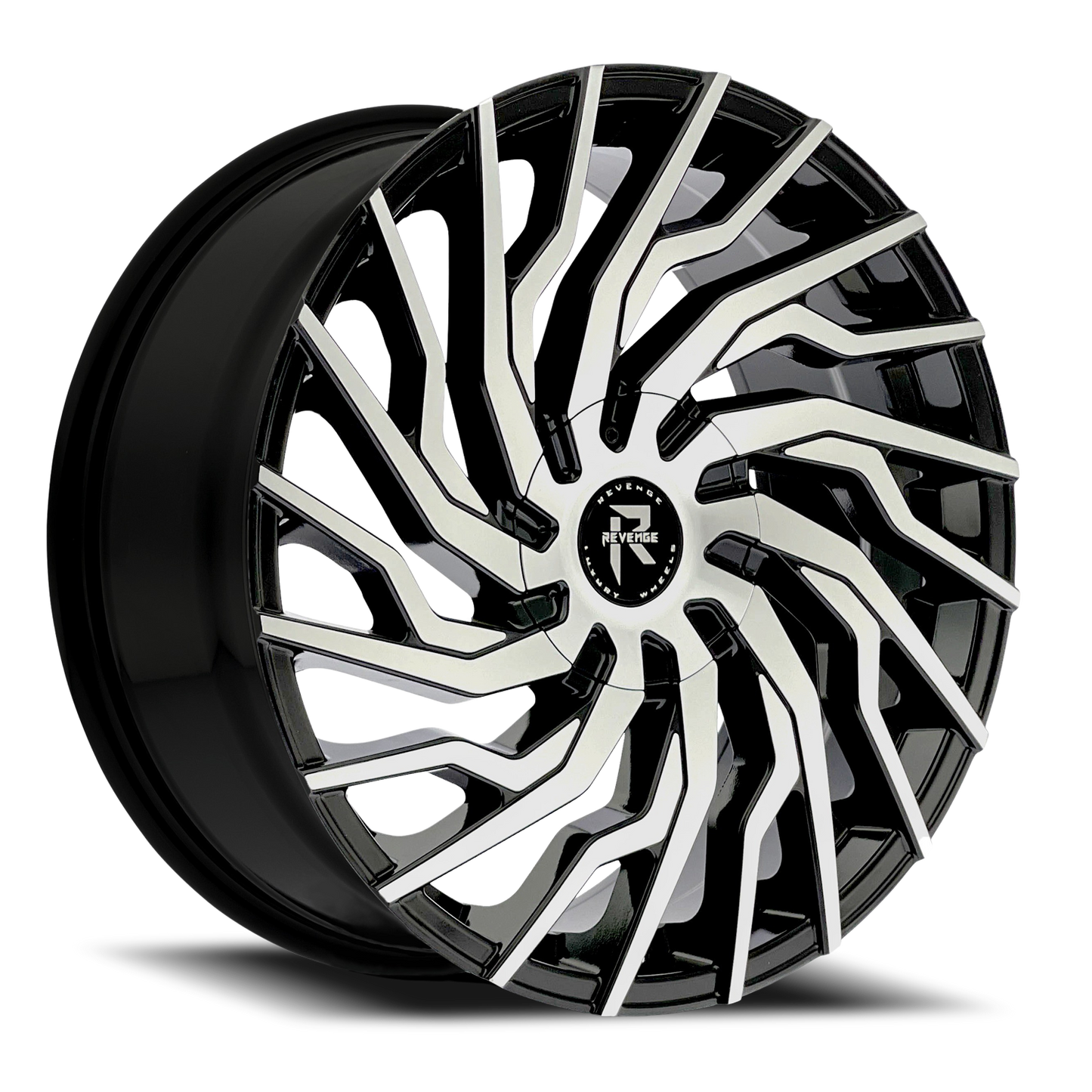 REVENGE LUXURY RL-101 20X8.5 35 5X110/5X114.3 BLACK MACHINED