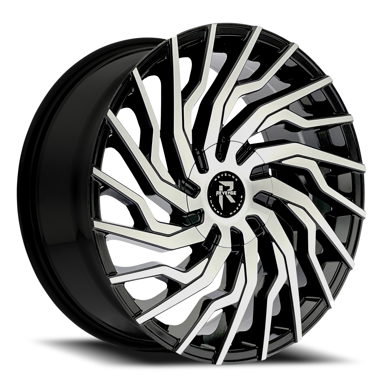 REVENGE LUXURY RL-101 20X8.5 35 5X110/5X114.3 BLACK MACHINED