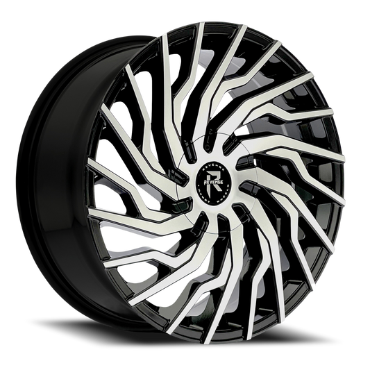 REVENGE LUXURY RL-101 20X8.5 35 5X108/5X114.3 BLACK MACHINED
