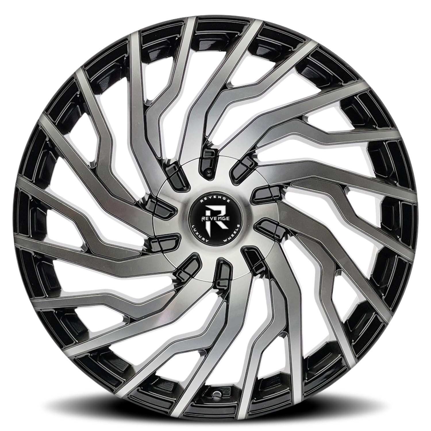REVENGE LUXURY RL-101 22X8.5 35 5X108/5X114.3 BLACK MACHINED