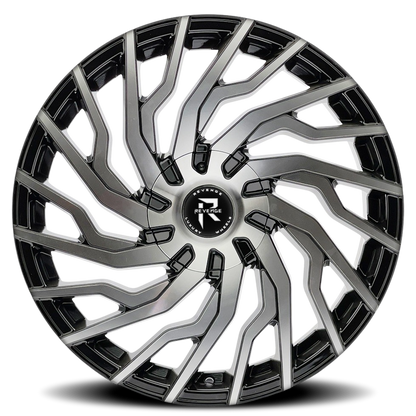 REVENGE LUXURY RL-101 22X8.5 35 5X108/5X114.3 BLACK MACHINED