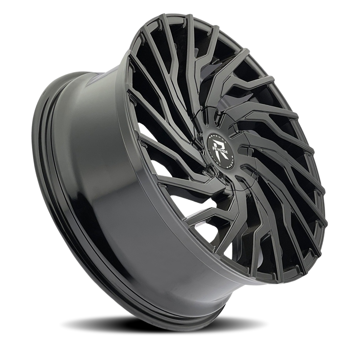 REVENGE LUXURY RL-101 20X8.5 35 5X112/5X114.3 GLOSS BLACK