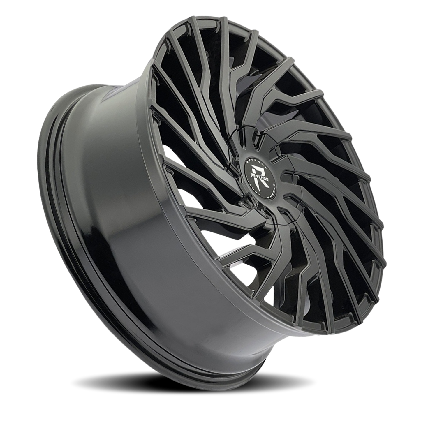 REVENGE LUXURY RL-101 22X8.5 35 5X108/5X114.3 GLOSS BLACK