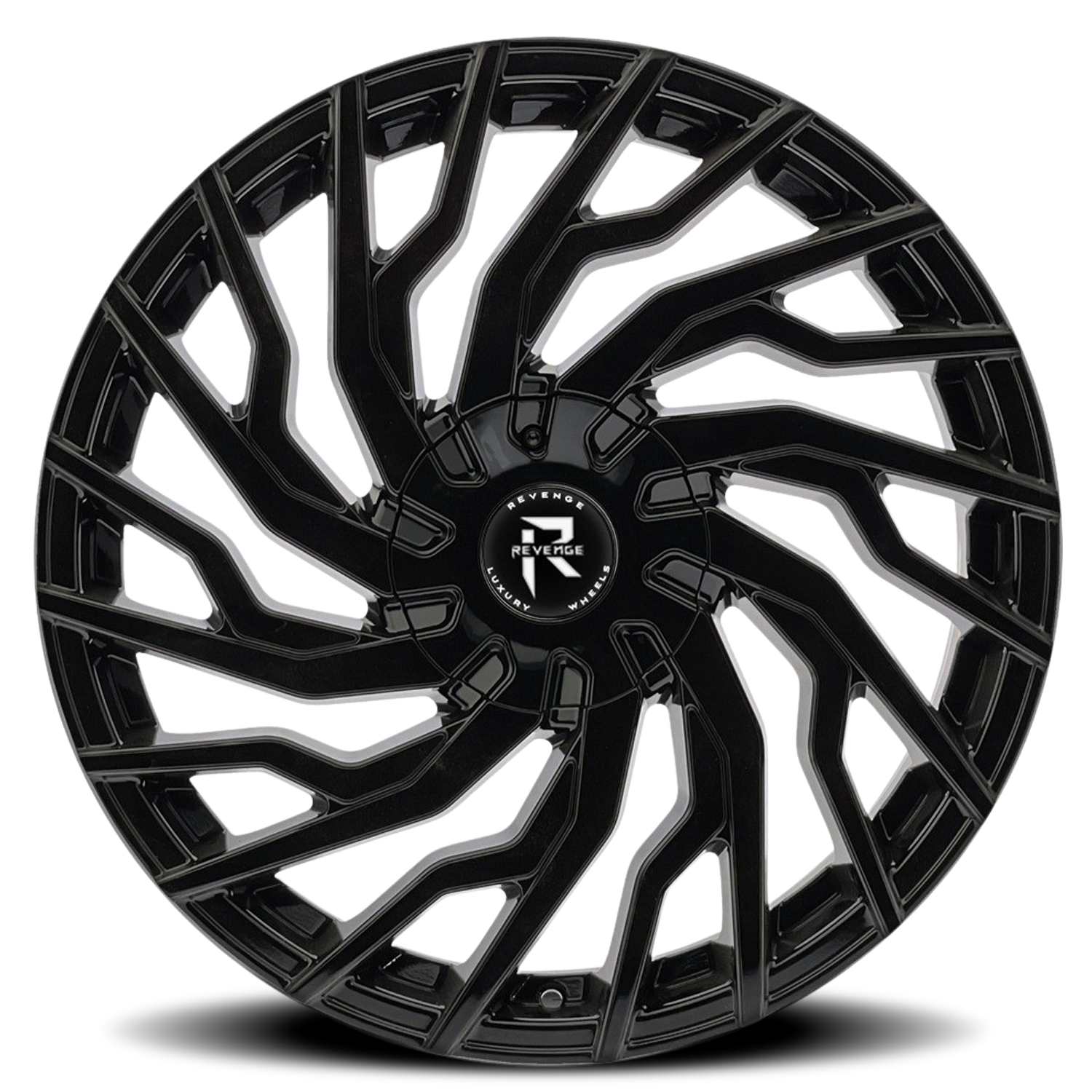 REVENGE LUXURY RL-101 22X8.5 35 5X120/5X114.3 GLOSS BLACK