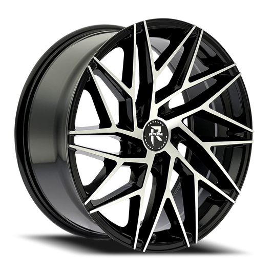 REVENGE LUXURY RL-102 22X9 20 5X115 BLACK MACHINED