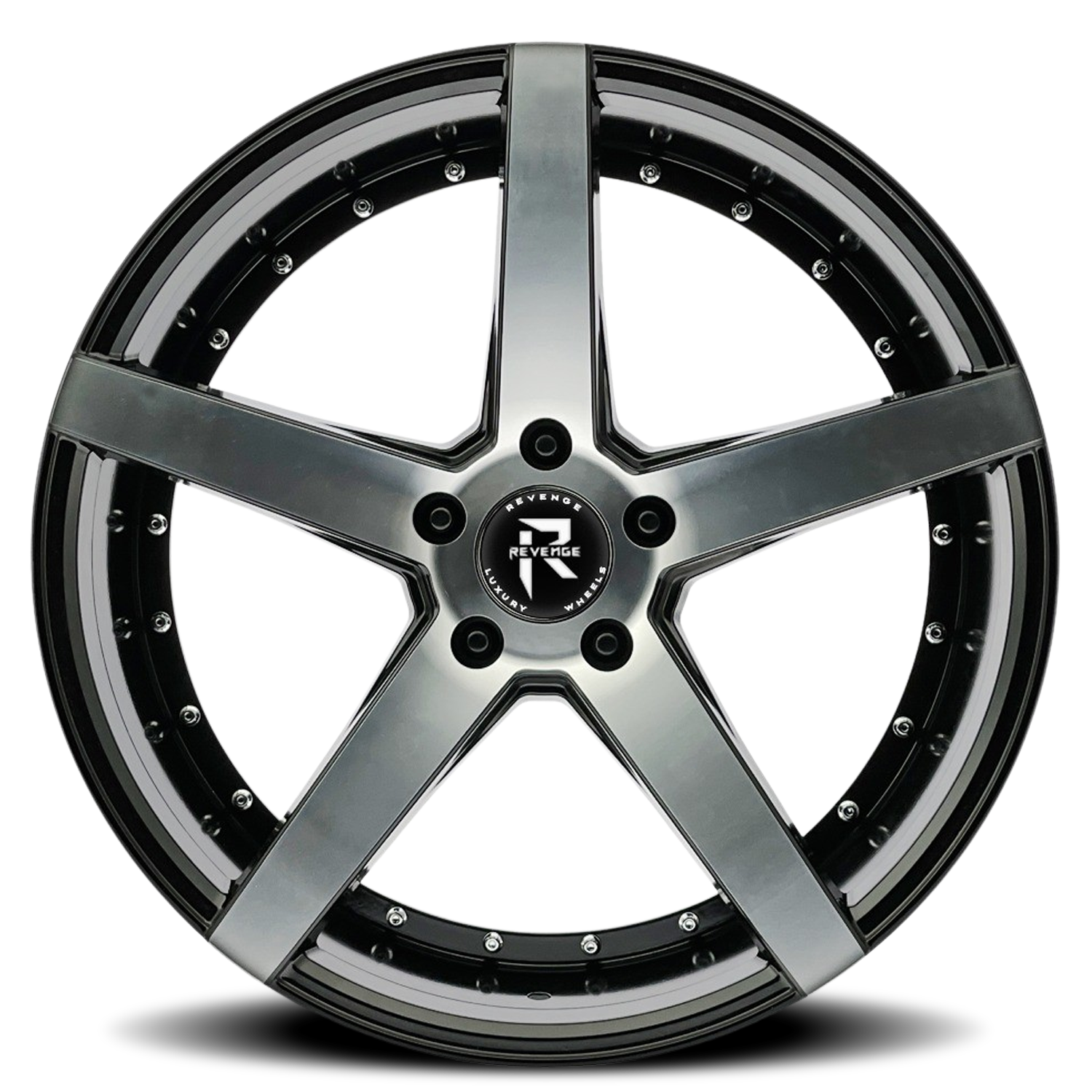 REVENGE LUXURY RL-103 20X8.5 35 5X114.3 BLACK MACHINED