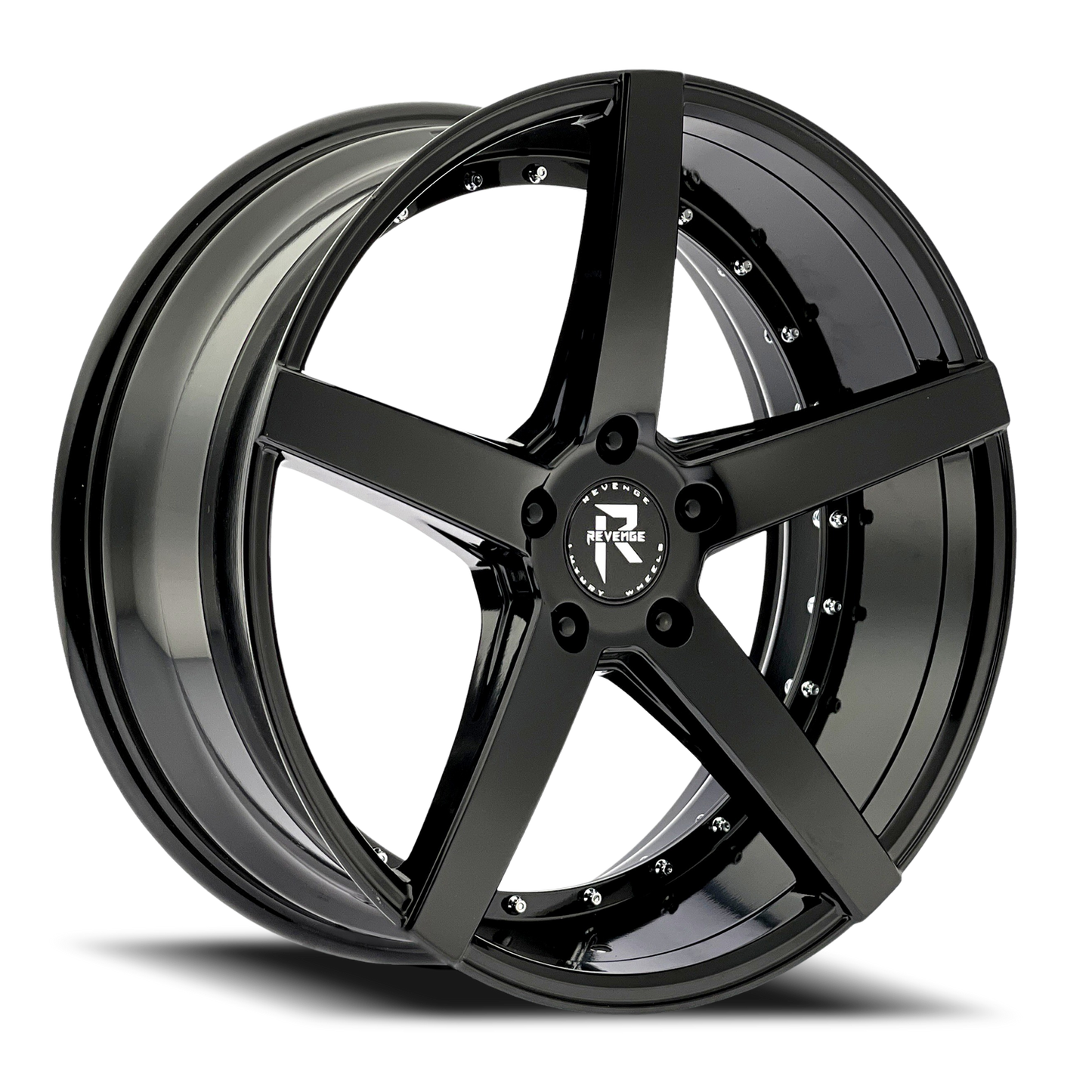 REVENGE LUXURY RL-103 20X8.5 35 5X114.3 GLOSS BLACK