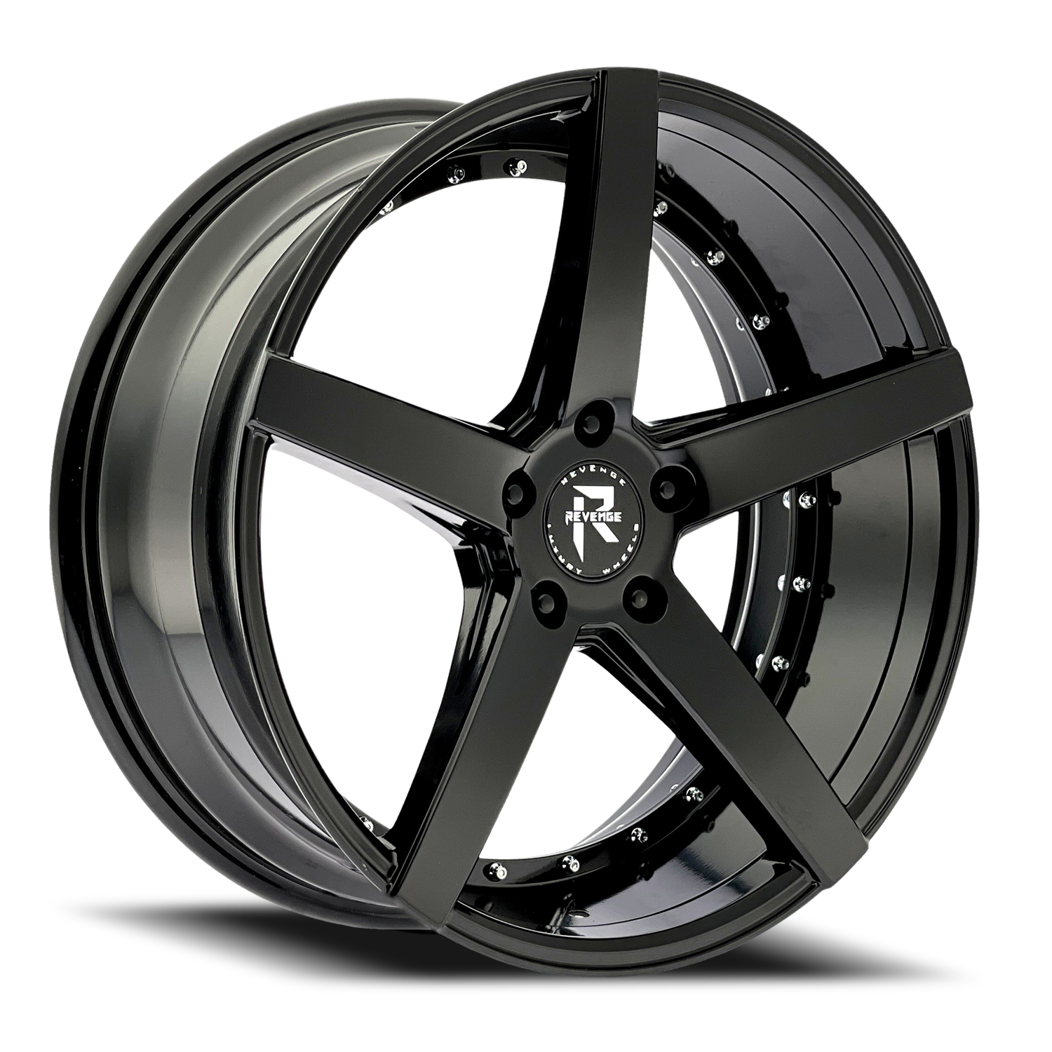 REVENGE LUXURY RL-103 20X8.5 35 5X114.3 GLOSS BLACK
