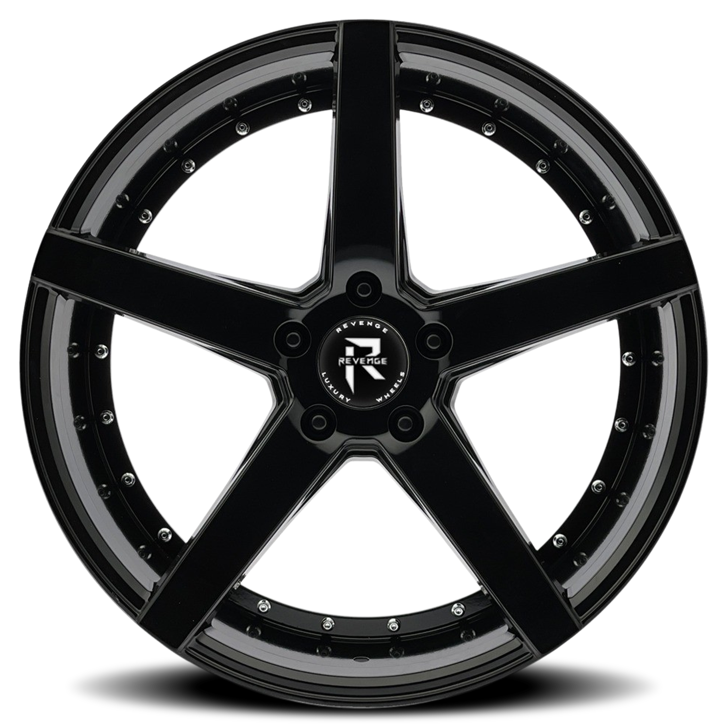 REVENGE LUXURY RL-103 20X8.5 35 5X114.3 GLOSS BLACK