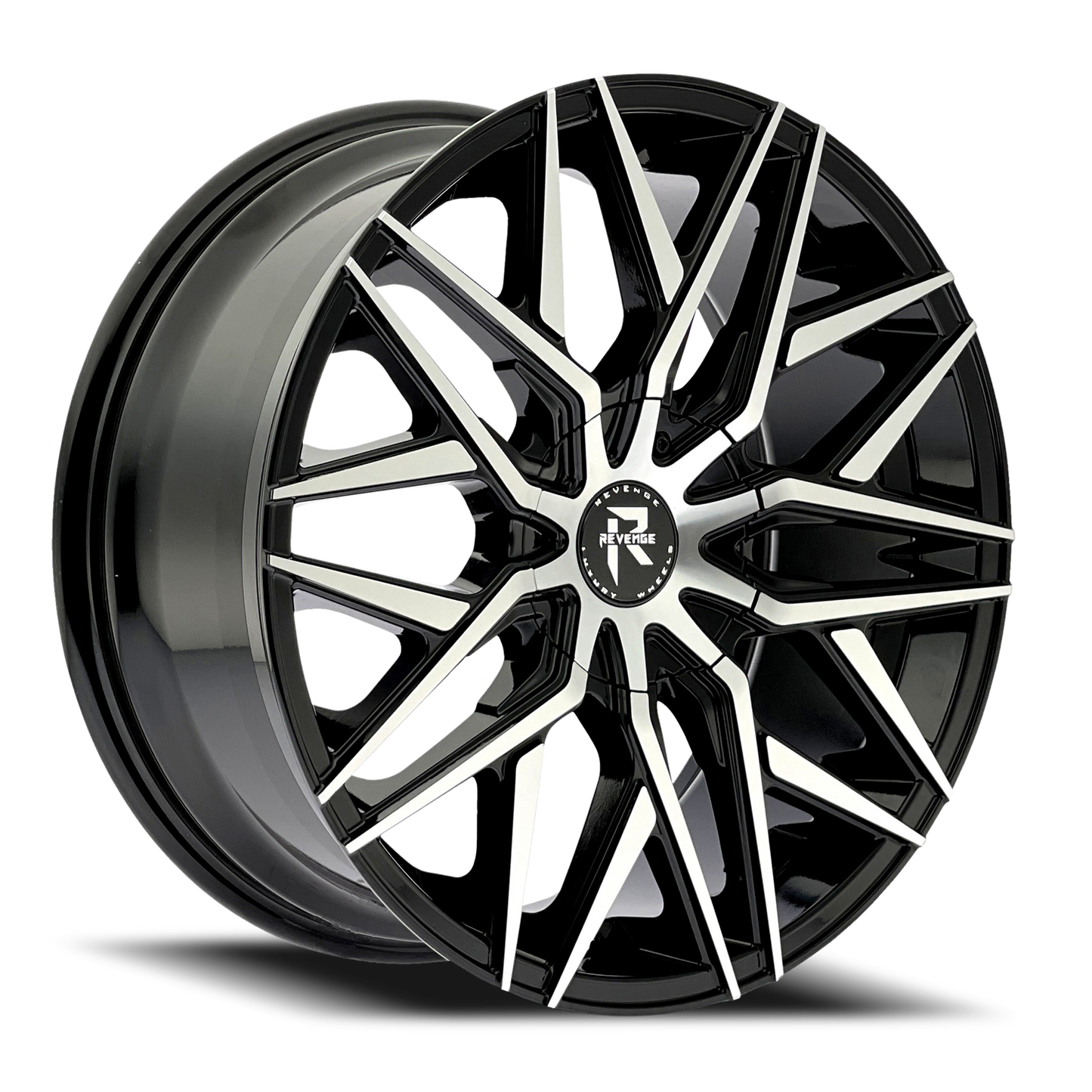 REVENGE LUXURY RL-104 22X8.5 35 5X108/5X114.3 BLACK MACHINED