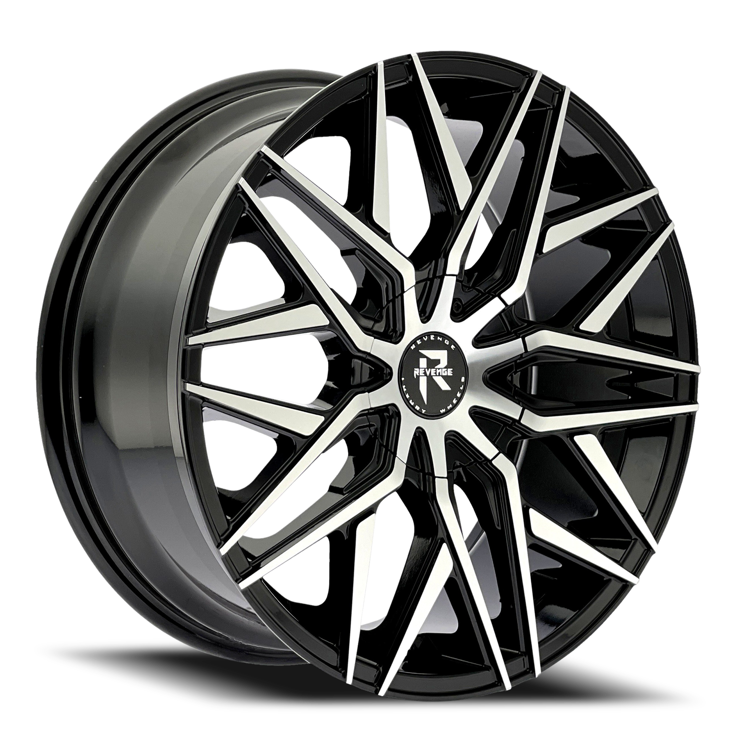 REVENGE LUXURY RL-104 22X8.5 35 5X120/5X114.3 BLACK MACHINED